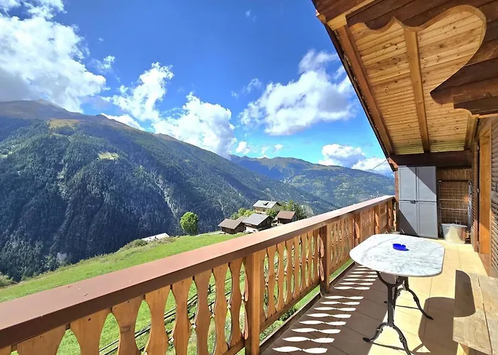 Apartmán L'arzinol Avec Vue Panoramique, St-martin Vs, Val D'herens